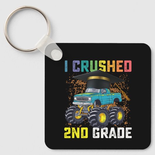 Ik heb de eindexamenfeest van de monstertruck van  sleutelhanger (Voorkant)
