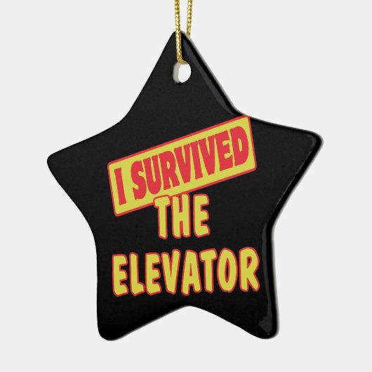 IK HEB DE ELEVATOR OVERTUIGD KERAMISCH ORNAMENT (Links)