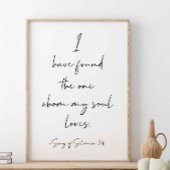 Ik heb de ene gevonden, een lied van Solomon 3:4 Poster