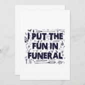 Ik heb de Fun in begrafenis Funny Spooky Halloween Kaart (Voorkant / Achterkant)