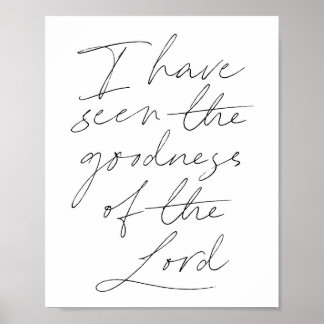 Ik heb de goedheid van het Lord Script gezien Poster