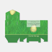 "Ik heb de gouden eieren gevonden" groen graaft je Bedankdoosjes (Uitgevouwen)