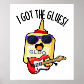 Ik heb de grappige blueswoordspeling van Glues Poster (Voorkant)