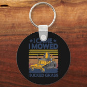Ik heb de grappige  Lawn Mowing Dad Gift bevoed Sleutelhanger (Voorkant)