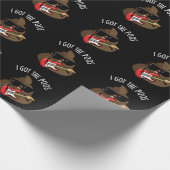 Ik heb de grappige poep blues woordspeling cadeaupapier (Hoek)