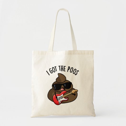 Ik heb de grappige poep blues woordspeling tote bag (Voorkant)