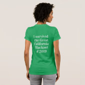 Ik heb de Great California Blackout van 2019 overl T-shirt (Achterkant volledig)
