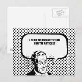 IK HEB DE GRONDWET VAN DE ARTIKELEN GELEZEN BRIEFKAART (Voorkant / Achterkant)