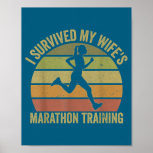Ik heb de halve marathon training van mijn vrouw o poster