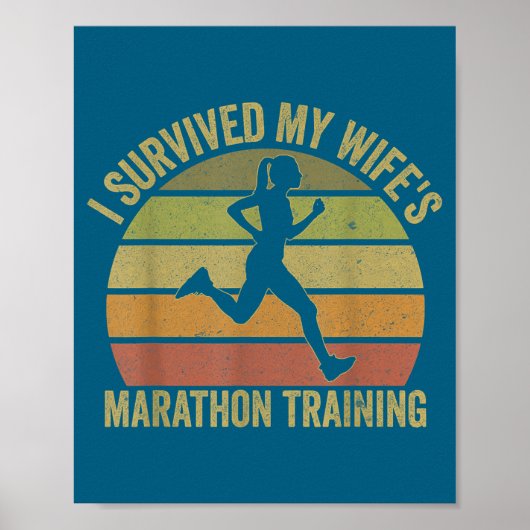 Ik heb de halve marathon training van mijn vrouw o poster (Voorkant)