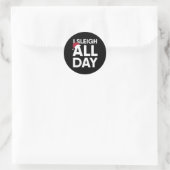 Ik heb de hele dag geslapen ronde sticker (Tas)