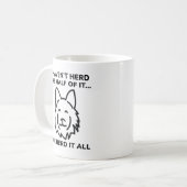 Ik heb de helft niet gehoord koffiemok (Voorkant links)