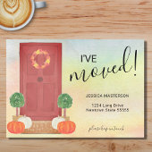 Ik heb de Herfst Moving Announcement van de Deurpo Aankondiging