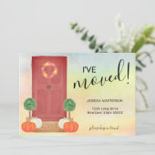 Ik heb de Herfst Moving Announcement van de Deurpo Aankondiging (Staand voorkant)