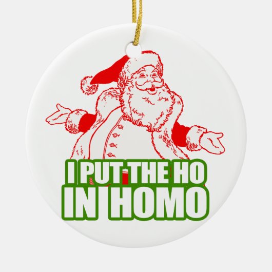 IK HEB DE HO IN HOMO GESTELD -.png Keramisch Ornament (Voorkant)