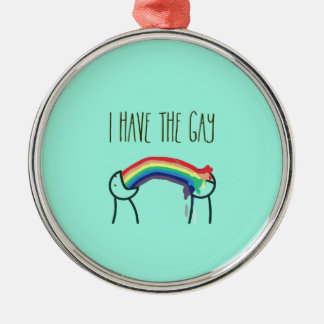 Ik heb de homo meme metalen ornament