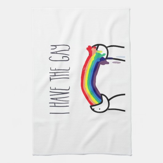 Ik heb de homo meme theedoek (Verticaal)