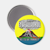 Ik heb de IJslandse vulkaan overleefd Magneet (Voorkant / Achterkant)