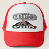 Ik heb de IJslandse vulkaan overleefd Trucker Pet (Voorkant)