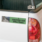 IK HEB DE INKA TRAIL BUMPERSTICKER OVERLEVEN (Op Truck)