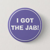 IK HEB DE JAB (Lavender) Button (Voorkant)