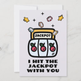IK HEB DE JACKPOT MET JOU GESLAGEN FEESTDAGENKAART