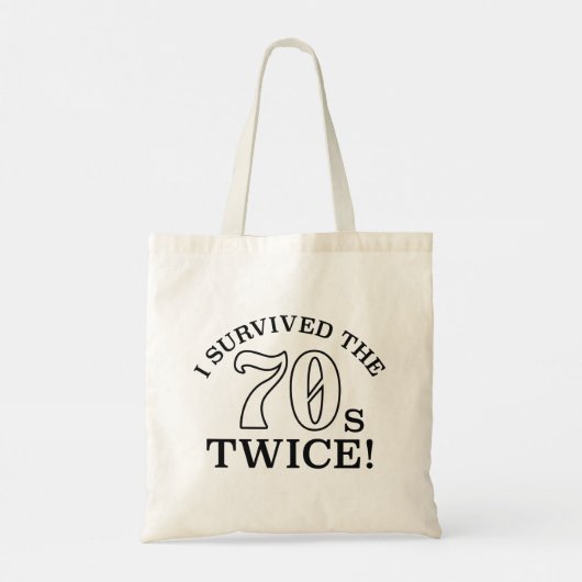 Ik heb de jaren '70 twee overleefd tote bag (Achterkant)