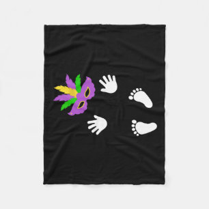 Ik heb de jongen gelukkig Mardi Gras Carnaval Fleece Deken