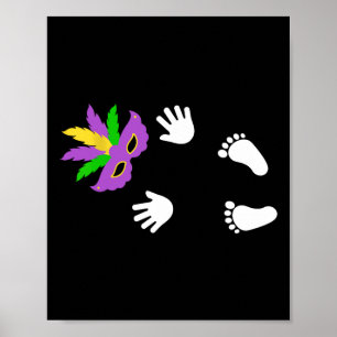 Ik heb de jongen gelukkig Mardi Gras Carnaval Poster