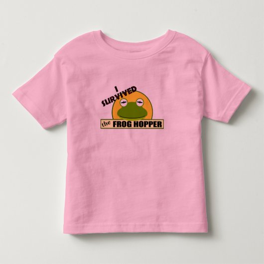 Ik heb de kikkerhoer overleefd kinder shirts (Voorkant)