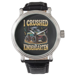 Ik heb de kleuter Monster Truck afstudeerfeest ver Horloge
