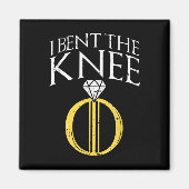 Ik heb de knie bruid en bruidegom Verloving bruilo Magneet (Voorkant)