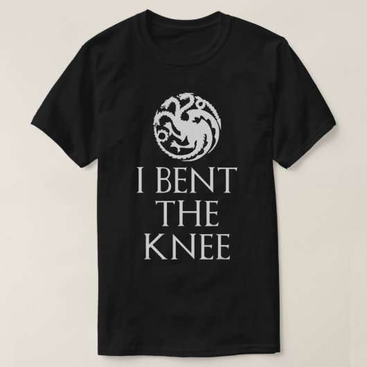 Ik heb de knie gebogen t-shirt (Design voorkant)