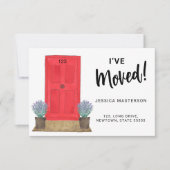 Ik heb de koninklijke rode deur beweegt. notitiekaartje (Voorkant)