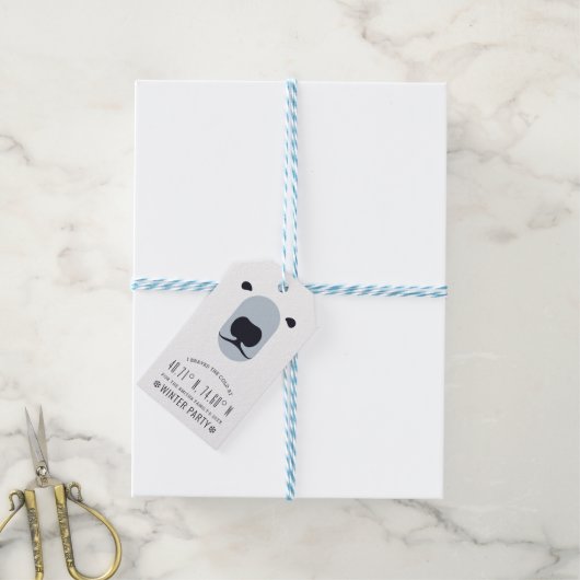 Ik heb de koude naar de feestdag geremd. | Financi Cadeaulabel (Met Touw)