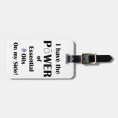 Ik heb de kracht van Essential Oils met aangepaste Bagagelabel (Voorkant horizontaal)