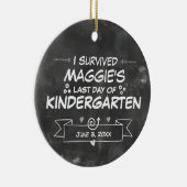 Ik heb de laatste dag van de Kinder school overlee Keramisch Ornament (Rechts)