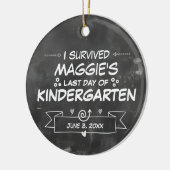 Ik heb de laatste dag van de Kinder school overlee Keramisch Ornament (Links)