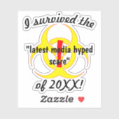 Ik heb de laatste media overspoeld. sticker (Vel)