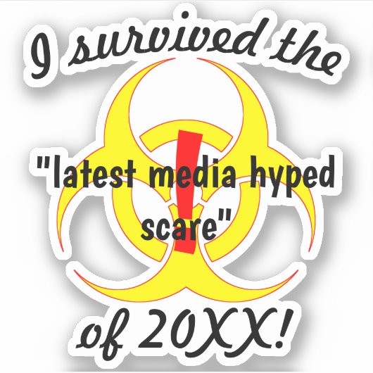Ik heb de laatste media overspoeld. sticker (Voorkant)