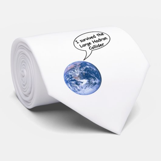 Ik heb de Large Hadron Collider overleefd Stropdas (Opgerold)