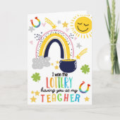 Ik heb de loterij gewonnen dat ik jou als mijn Ier Kaart (Voorkant)