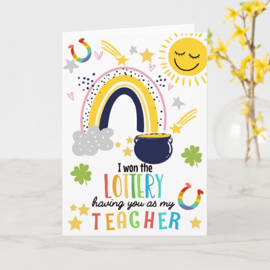 Ik heb de loterij gewonnen dat ik jou als mijn Ier Kaart (Gele Bloem)