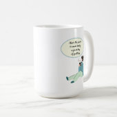 "Ik heb de macht. . . " Witte 15 oz Keramische Mok (Voorkant rechts)