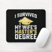 Ik heb de masterdiploma-opleiding van mijn vrouw o muismat (Met muis)