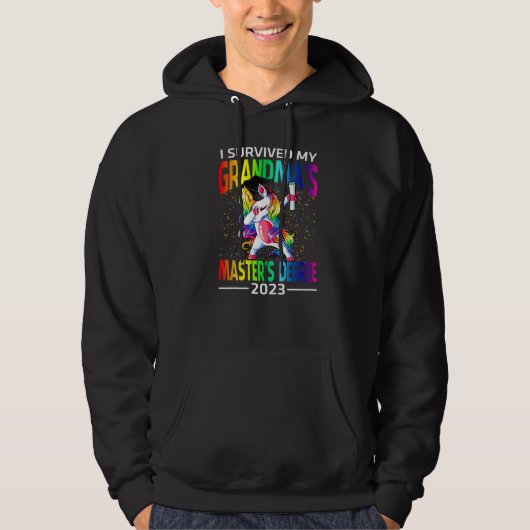 Ik heb de masteropleiding van mijn oma overleefd 2 hoodie (Voorkant)
