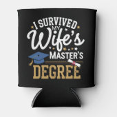 Ik heb de masteropleiding van mijn vrouw overleefd blikjeskoeler (Voorkant)