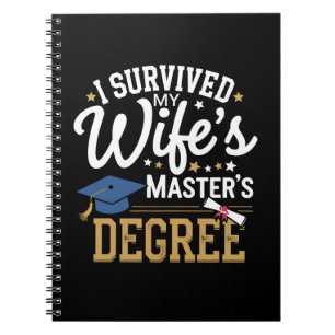 Ik heb de masteropleiding van mijn vrouw overleefd notitieboek