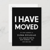 Ik heb de minimalistische aankondiging van de Bewe Briefkaart (Voorkant / Achterkant)