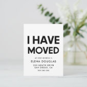 Ik heb de Modern minimalist Moving aankondiging ve Briefkaart (Staand voorkant)